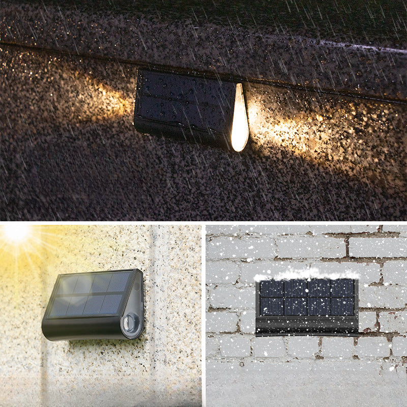 Outdoor Solar Garden Lights Fence Railing Decoration Waterproof Step Light