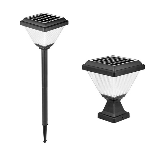 Silingpa 2in1 Multi-purpose Solar Exterior Pole Lights IP54 Waterproof Aluminum Outdoor Plug in Light