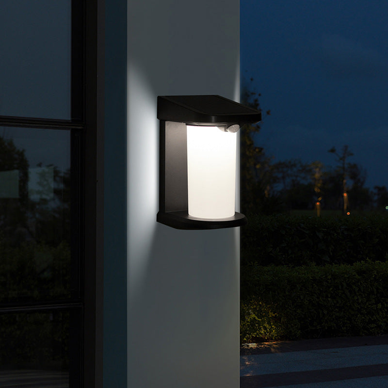 Human Body Induction Solar Wall Light Waterproof Outdoor Garden Light