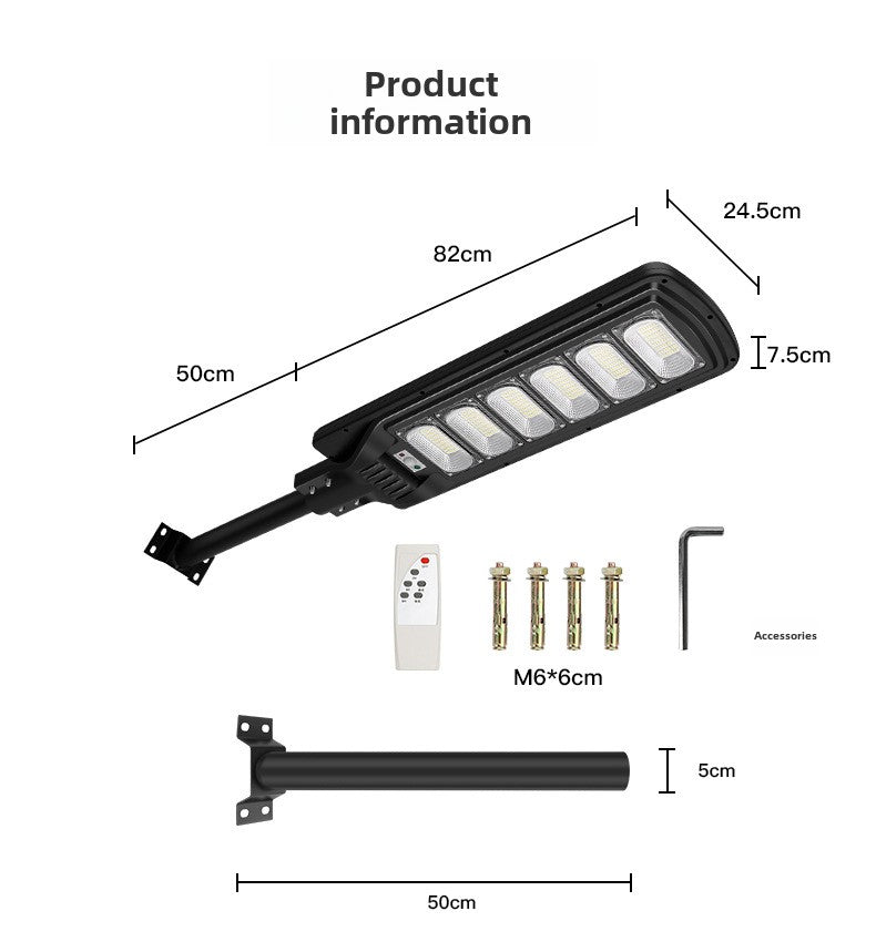 Multifunctional Solar Street Light Human Body Induction Solar Wall Light with Remote Control